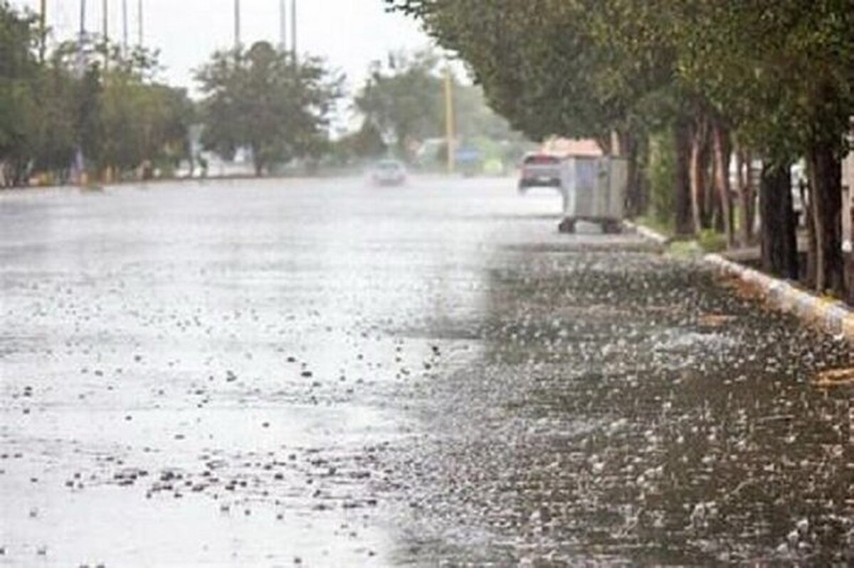 ویدوئو| بارش سنگین تگرگ در روستای امین‌آباد خراسان رضوی