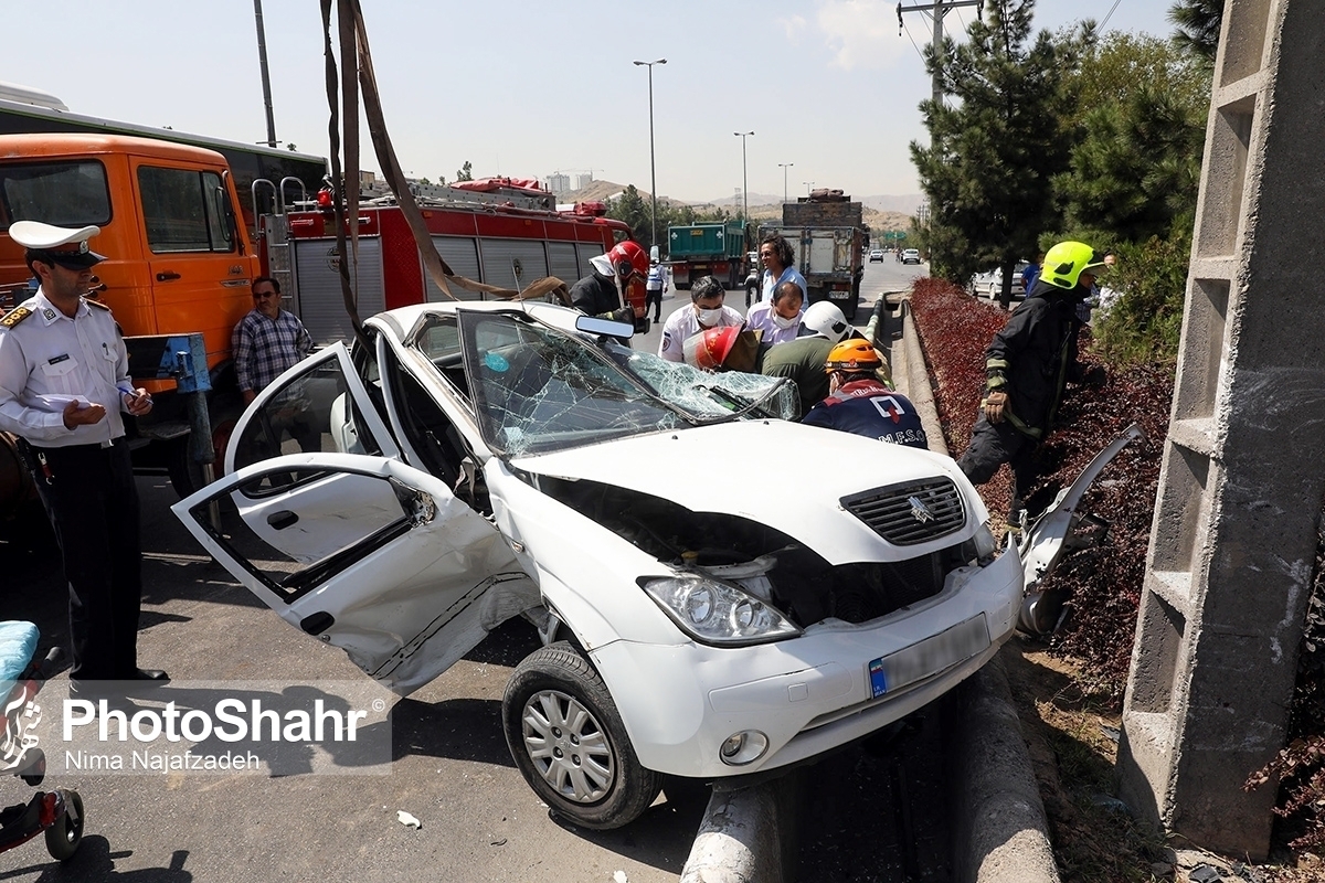 اعمال قانون ۱۲۱۹ فقره تخلفات حادثه‌ساز در مشهد| توقیف ۶۴ دستگاه خودرو متخلف (۳۰ بهمن ۱۴۰۲)