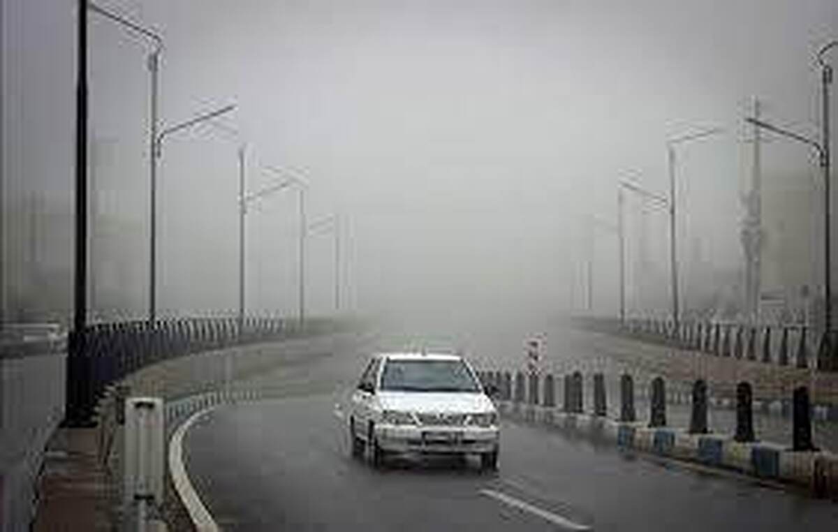 بارش شدید باران در جاده‌های خراسان رضوی | مه گرفتگی و کاهش دید افقی در کلات (۴ بهمن ۱۴۰۲)