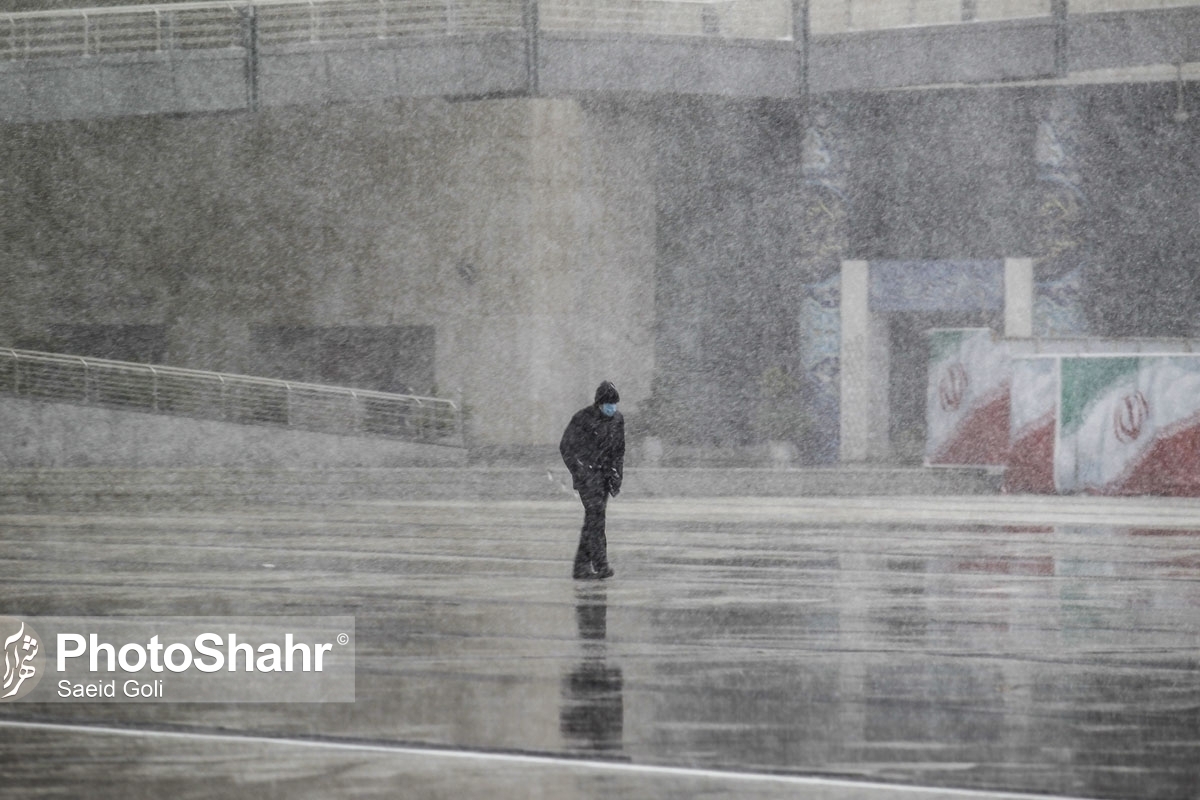 ویدئو | بارش برف زمستانی در مشهد (۵ بهمن ۱۴۰۲)