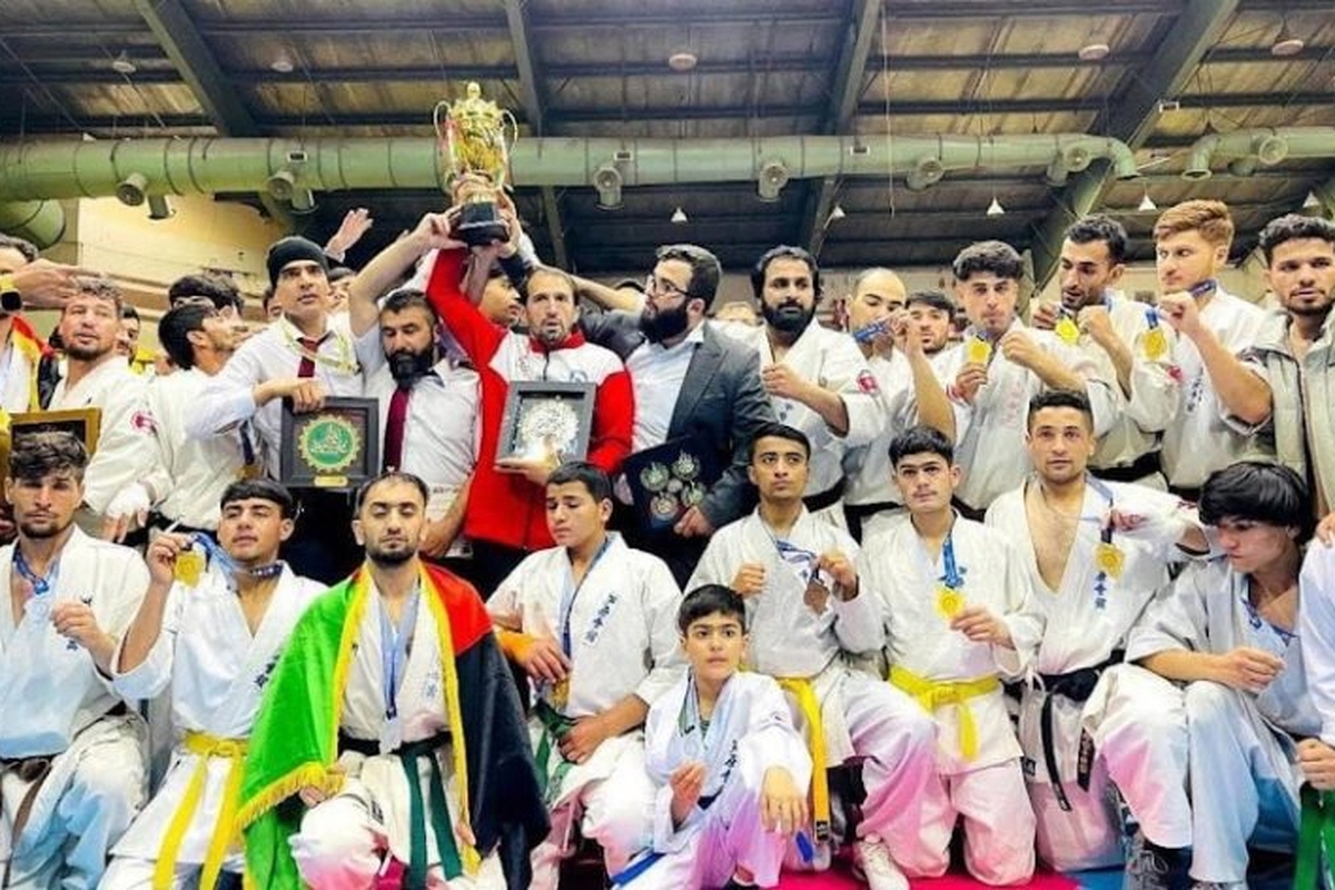 تیم ملی آشی هارا کاراته افغانستان نایب قهرمان رقابت‌های تهران شد