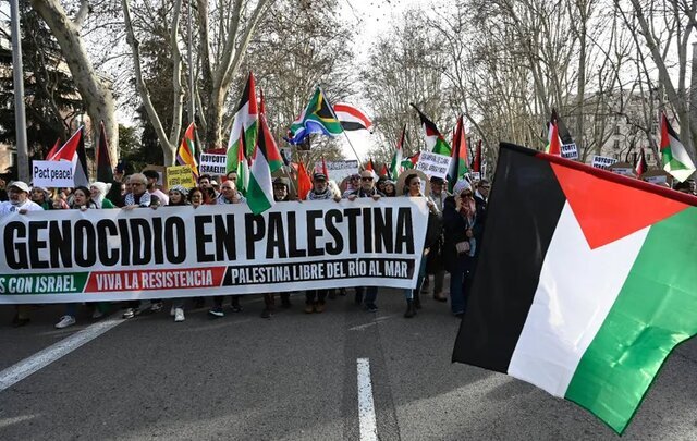 تظاهرات در رم، میلان، مادرید و برلین در حمایت از مردم غزه