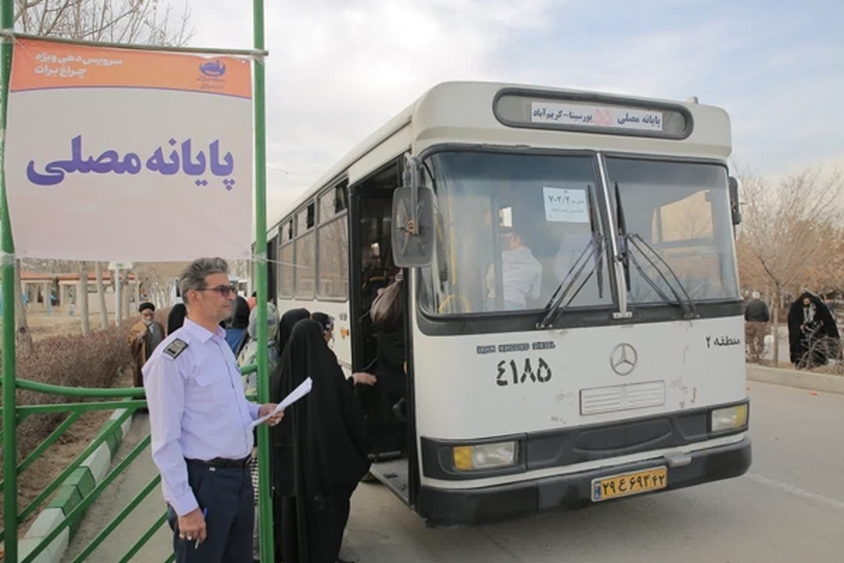 سرویس‌دهی ۳۵۰ دستگاه اتوبوس به شهروندان مشهدی در ایام چراغ برات