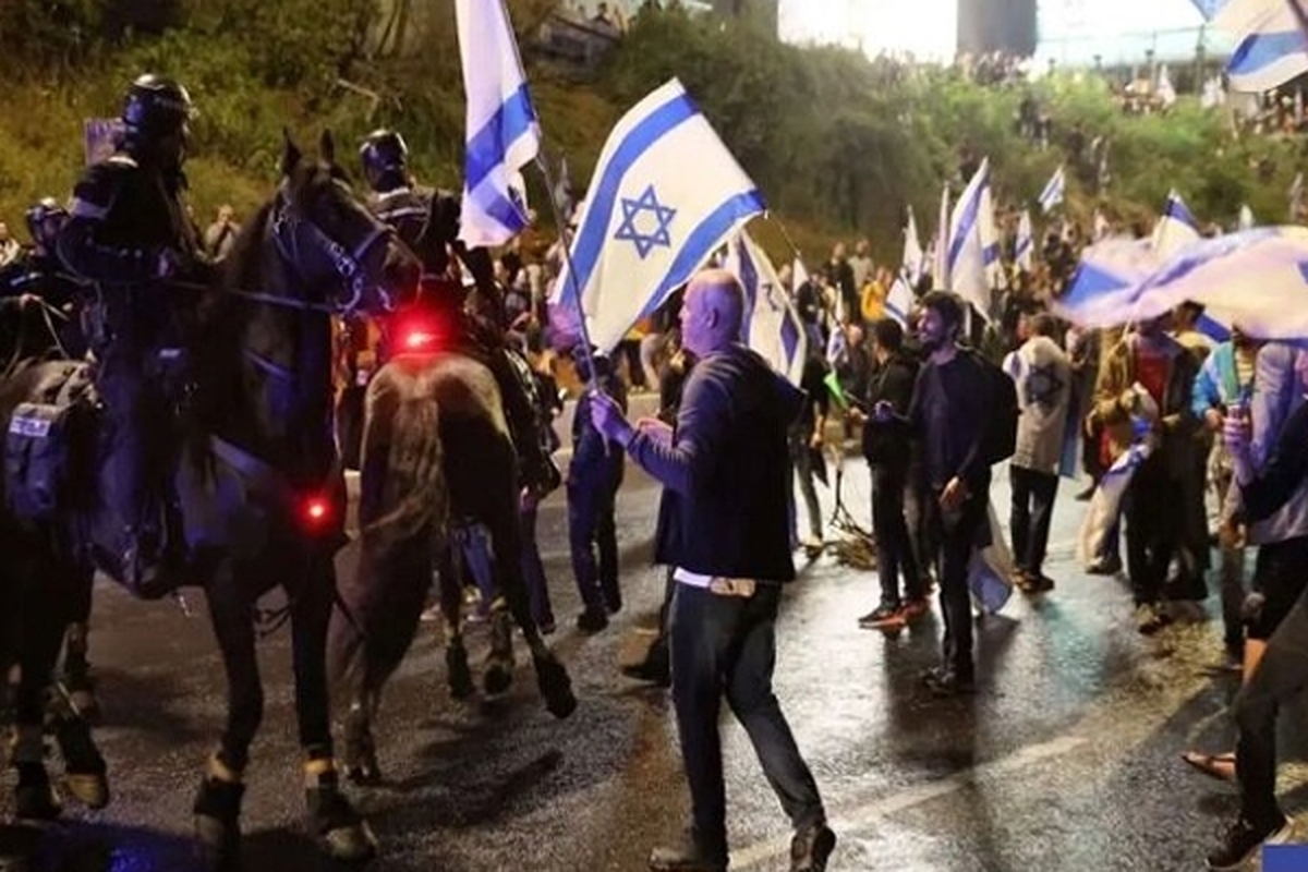 تظاهرات مجدد معترضان علیه نتانیاهو در اراضی اشغالی