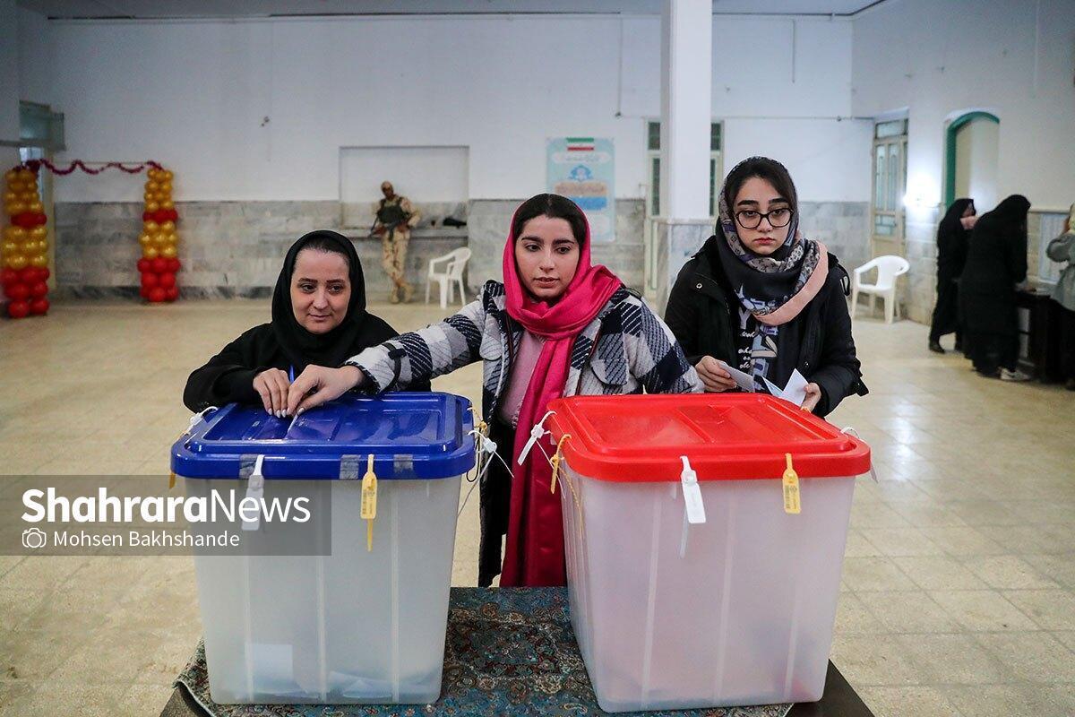 ویدئو| خط و نشان دهه هشتادی‌های مشهدی پای صندوق رای