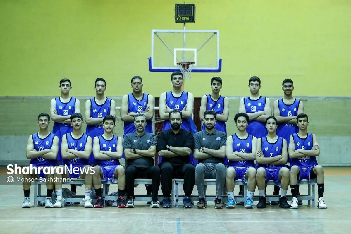 صعود نوجوانان فرش مشهد به جمع ۱۶ تیم برتر بسکتبال کشور