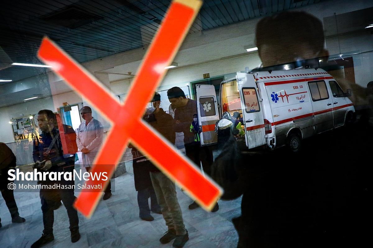 اصابت نارنجک دستی به آمبولانس ۱۱۵ در کاشمر + عکس (۲۲ اسفند ۱۴۰۲)