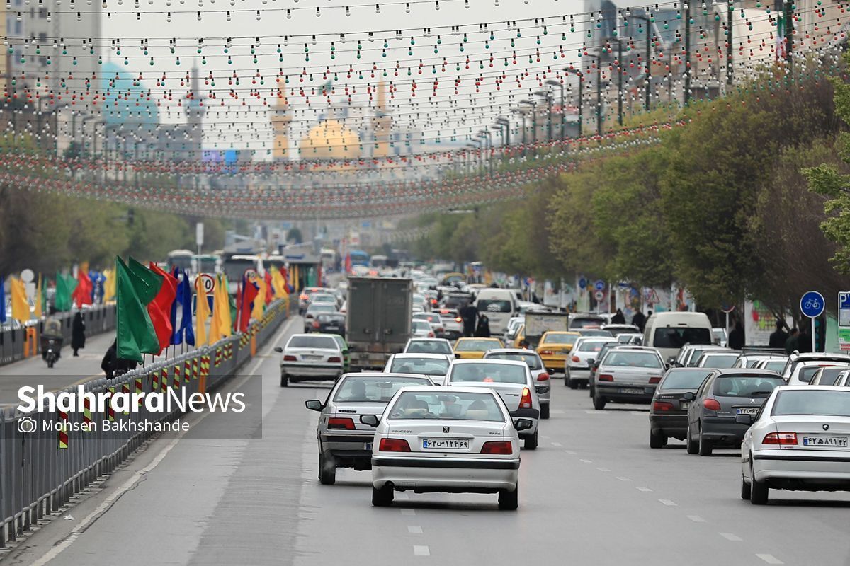 محدودیت‌های ترافیکی نیمه شعبان در مشهد اعلام شد (۶ اسفند ۱۴۰۲)