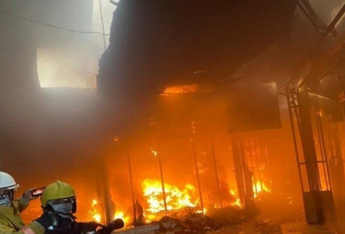 آتش‌سوزی در اربیل عراق| ۵۰ نفر آسیب دیدند (۸ اسفند ۱۴۰۲)