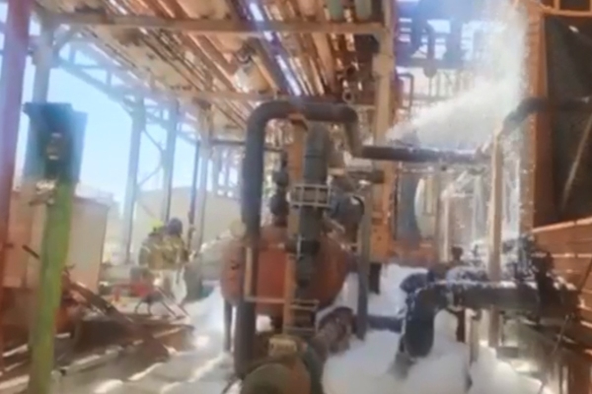 ویدئو | آتش سوزی در یک کارخانه رژیم‌صهیونیستی در بئرالسبع