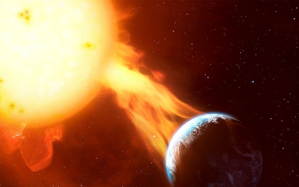 ویدئو| زمانی که خورشید زمین را فرو خواهد برد!
