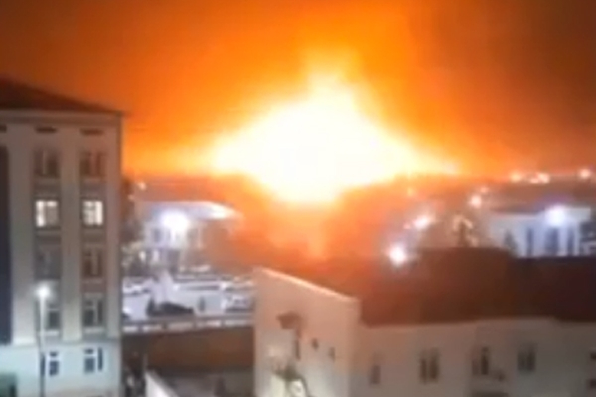 ویدئو | انفجار مهیب یک پمپ بنزین در ازبکستان