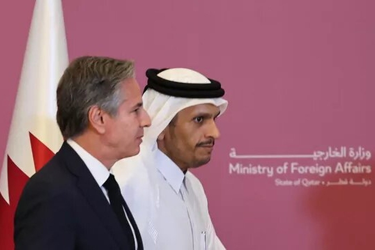 وزرای خارجه آمریکا و قطر وضعیت فلسطین را بررسی کردند