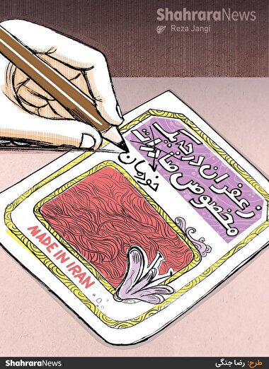 کارتون | میزان صادرات زعفران در سال گذشته ۸/۷ درصد کاهش داشته است