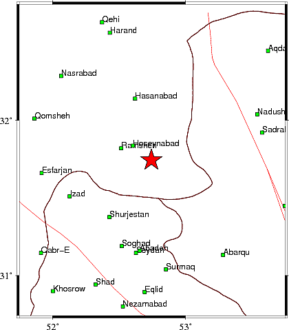 زلزله حسن آباد استان اصفهان را لرزاند (۴ اردیبهشت ۱۴۰۲)