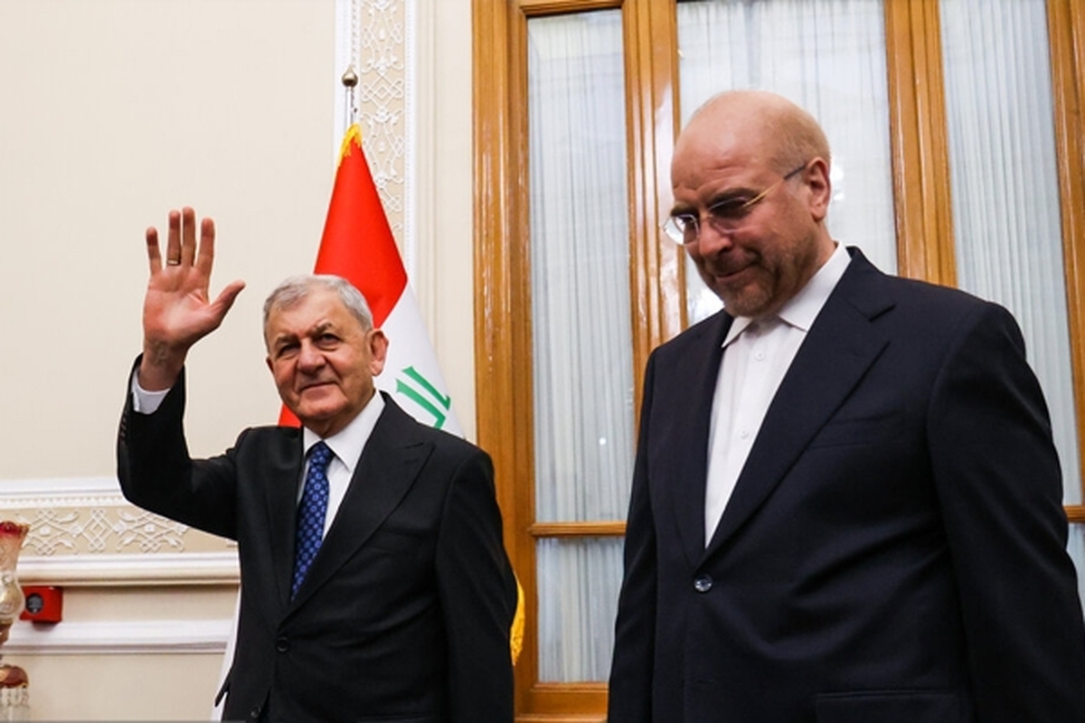 قالیباف با رئیس جمهور عراق دیدار کرد