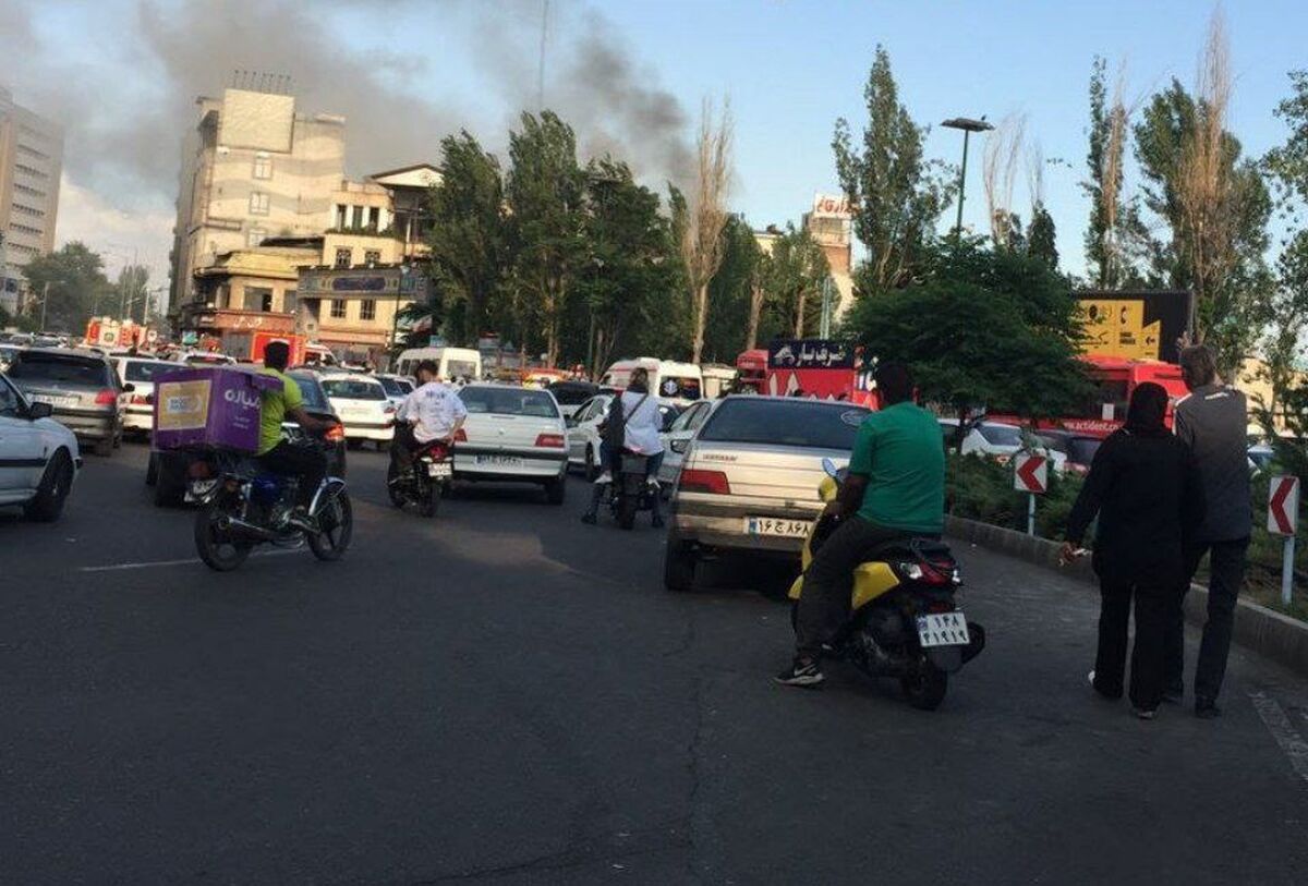آتش سوزی بازار تجریش تهران کنترل شد + تصاویر