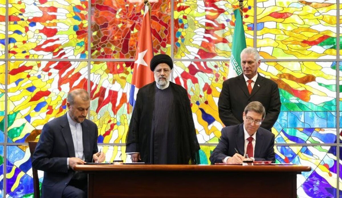 ویدئو| امضا ۶ تفاهم‌نامه همکاری میان مقامات ایران و کوبا