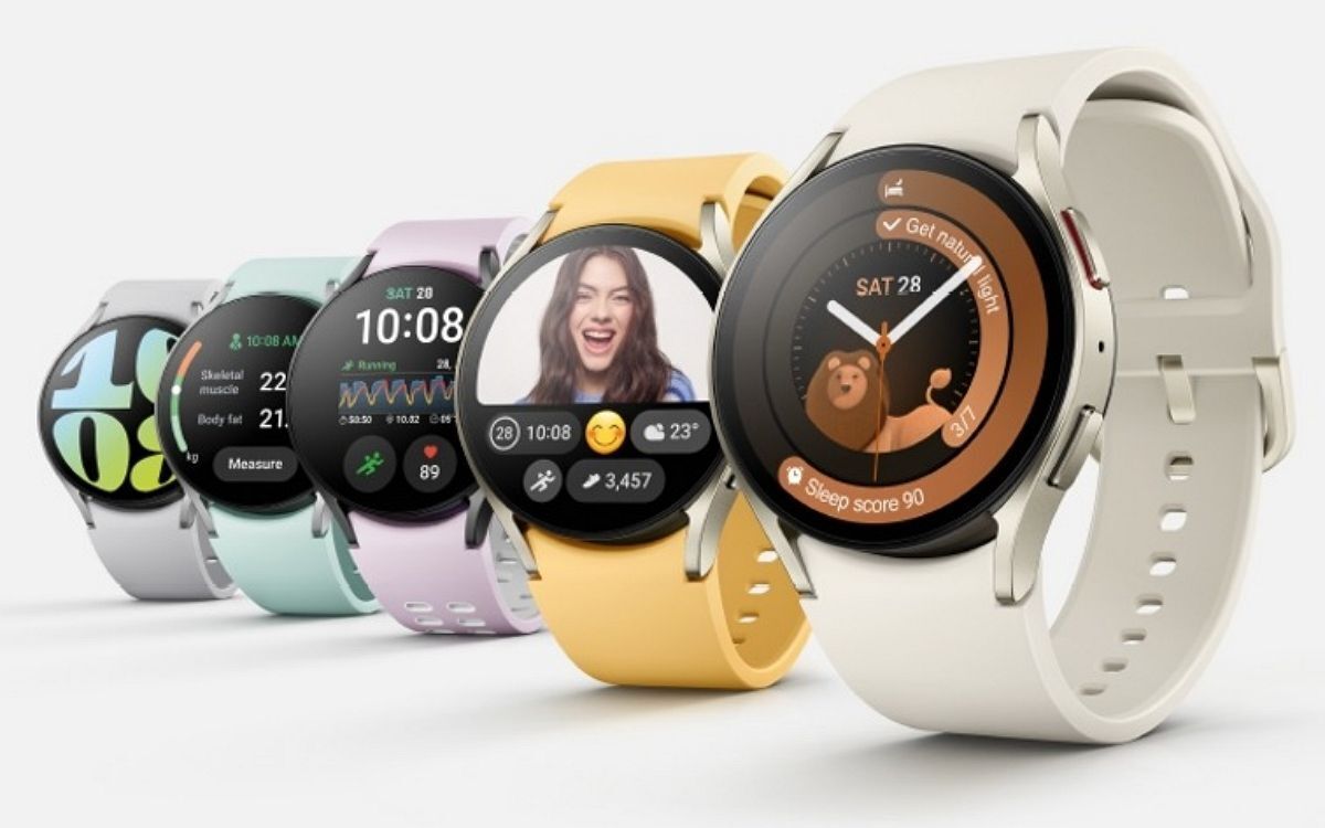 تصاویری از Samsung Galaxy Watch 6 و Watch 6 Classic در رنگ‌های مختلف