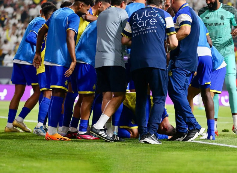 سجده شکر رونالدو در النصر + عکس