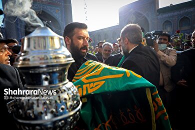 بدرقه کاروان‌های زیر سایه خورشید از حرم مطهر امام رضا(ع)