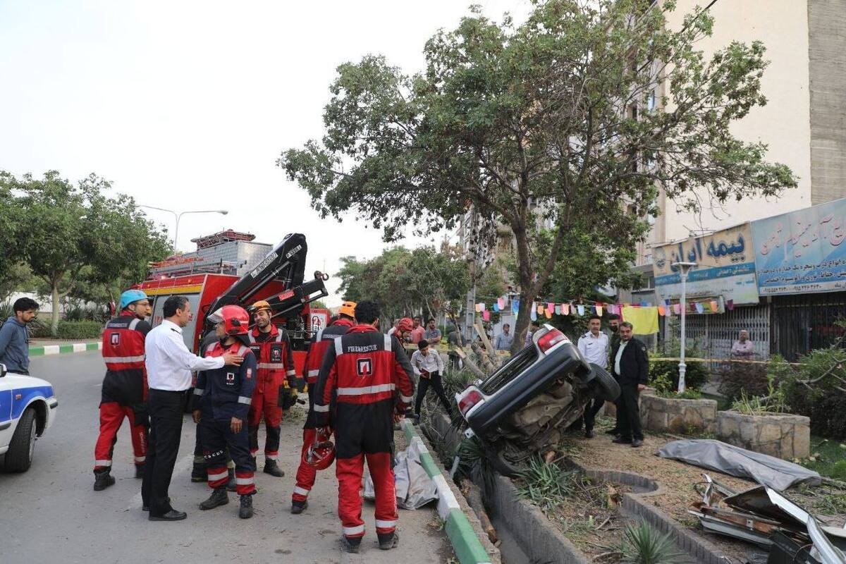 سانحه مرگبار رانندگی در مشهد با ۳ کشته و مجروح +تصاویر