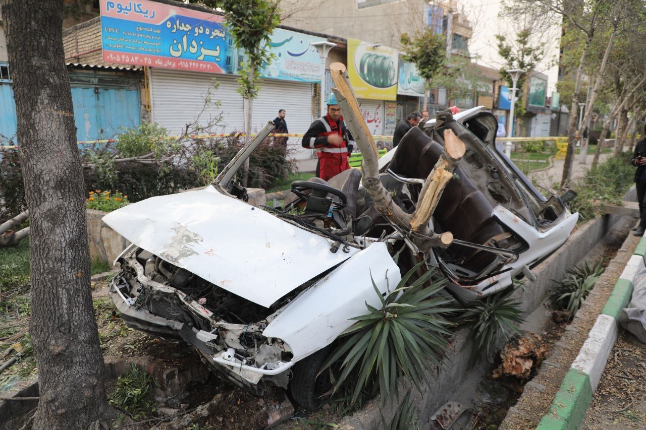 سانحه مرگبار رانندگی در مشهد با ۳ کشته و مجروح +تصاویر