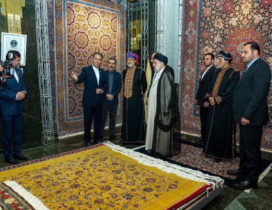 تصاویر پادشاه عمان در ضیافت رئیسی در کاخ سعدآباد