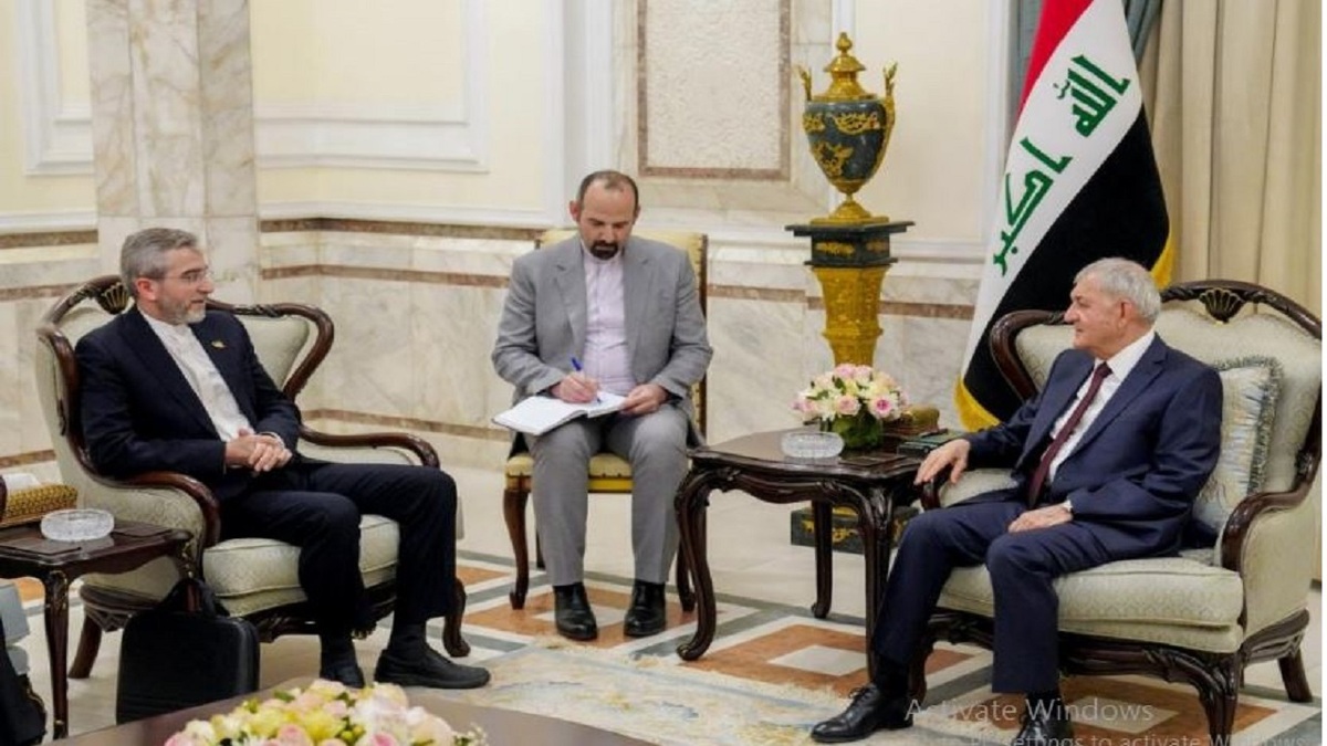 علی باقری با رئیس جمهور عراق دیدار کرد (۱۳ تیر ۱۴۰۲)