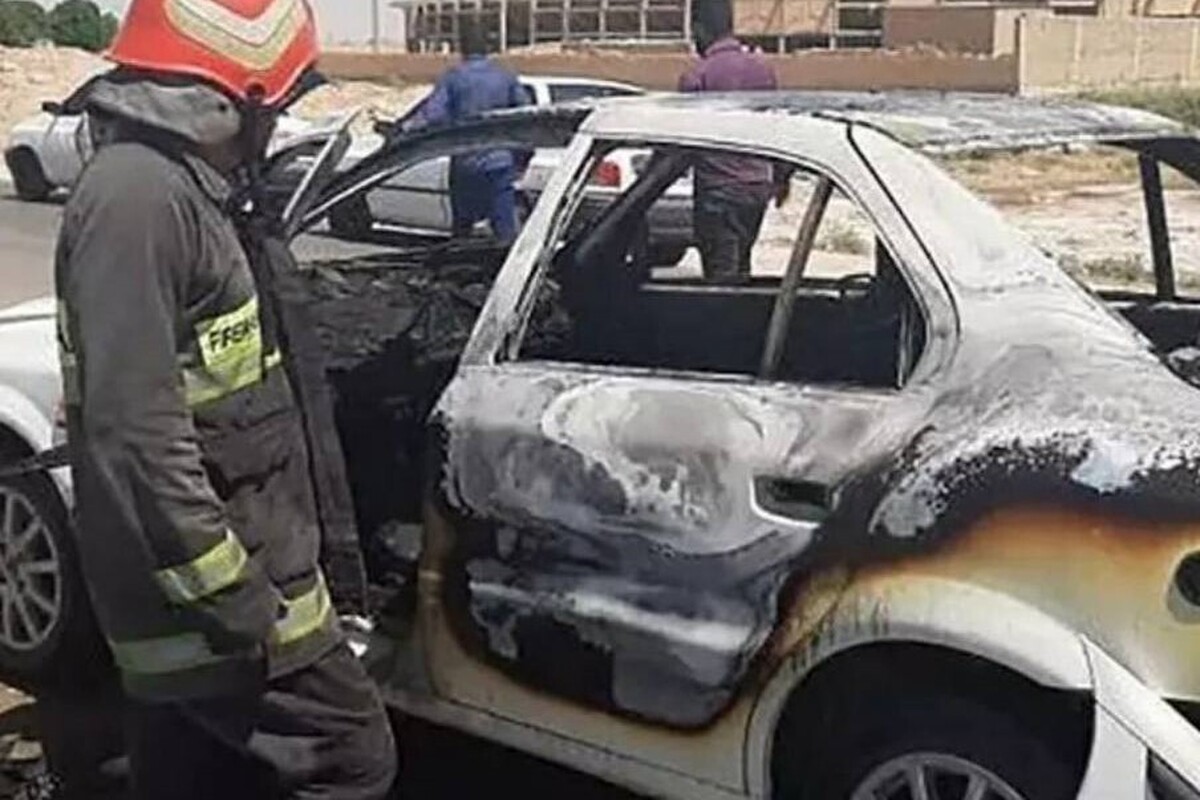 پنج سرنشین حادثه رانندگی ریگان-ایرانشهر در آتش سوختند