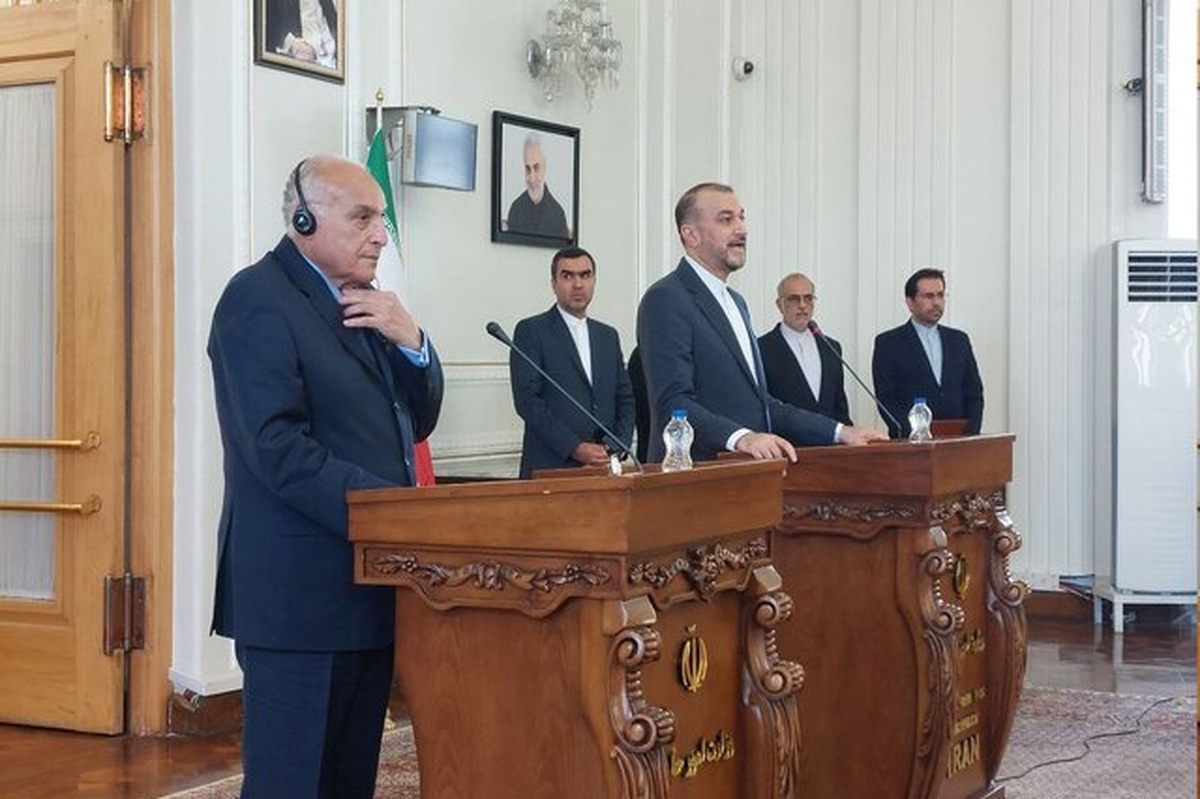 امیرعبداللهیان در نشست خبری مشترک با همتای الجزایری خود: ایران و الجزایر برای لغو روادید سیاسی توافق کردند