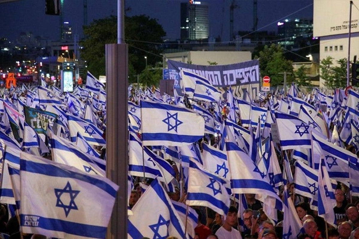 تظاهرات صهیونیست‌ها در تل‌آویو علیه نتانیاهو