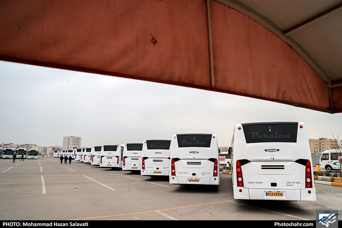 فعالیت ۵۲ دستگاه اتوبوس بدون کولر در مشهد | تحویل محموله جدید اتوبوس تا قبل از اربعین