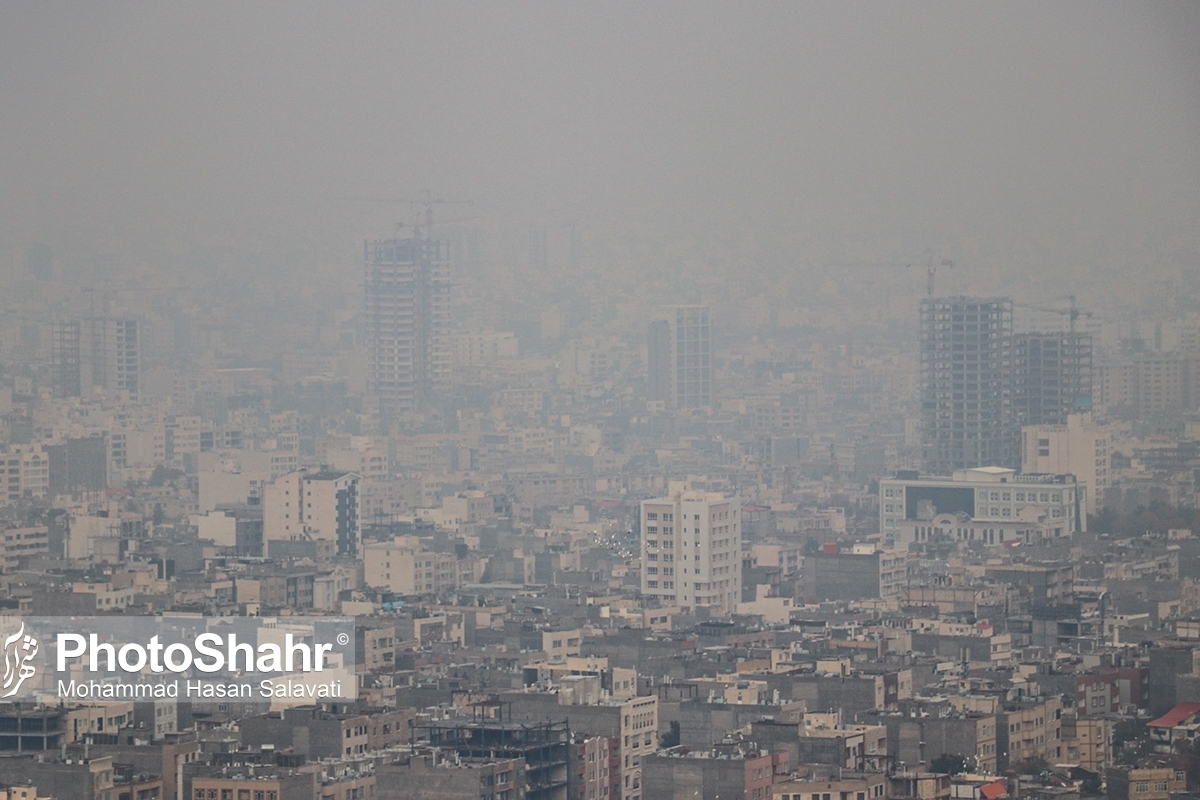 شاخص کیفیت هوای مشهد به ۳۶۸ و شاخص آلودگی هوای بجنورد به بیش از ۵۰۰ رسید (۲۷ تیرماه ۱۴۰۲)