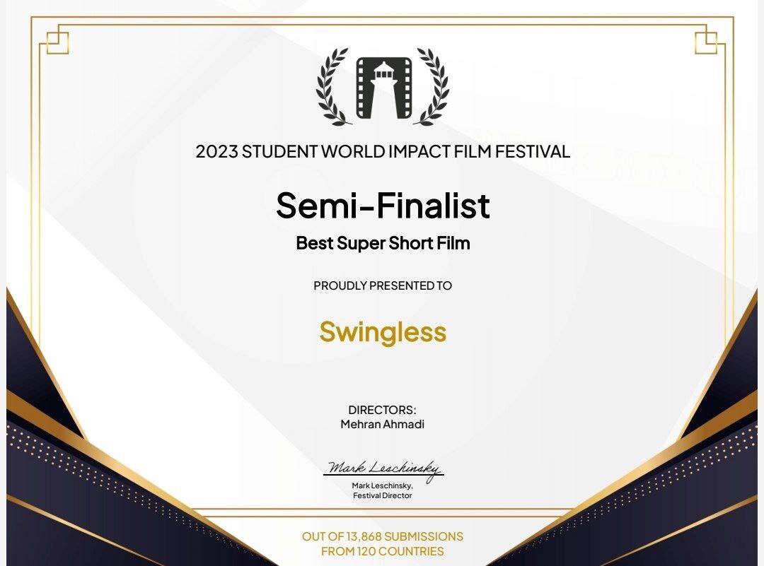 «بی تاب» مهران احمدی برنده جایزه بهترین فیلم جشنواره SWIFF آمریکا شد