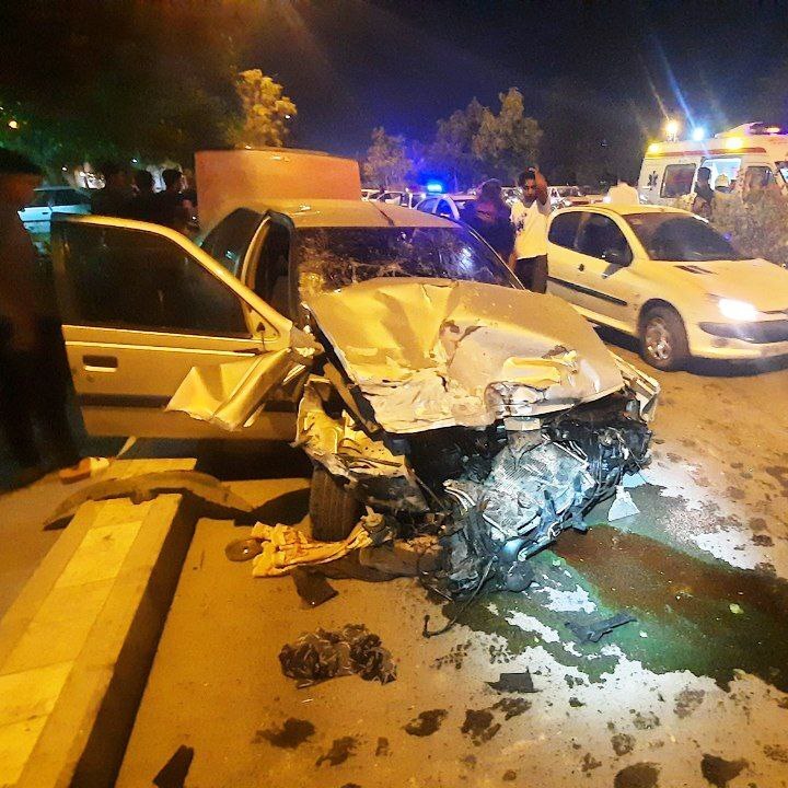 سه کشته براثر دو تصادف زنجیره‌ای در مشهد + عکس (۱۱ مرداد ۱۴۰۲)