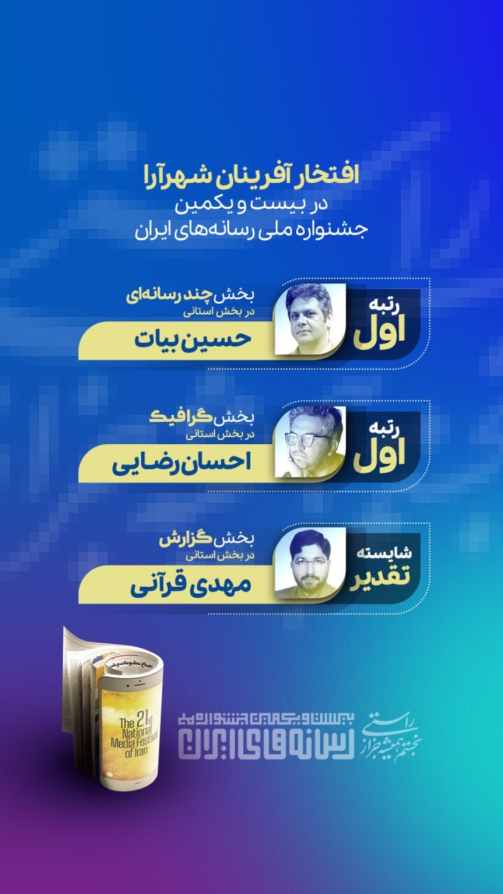 جایزه برتر رسانه‌های ایران در بخش چندرسانه‌ای و گرافیک به «شهرآرا» تعلق گرفت