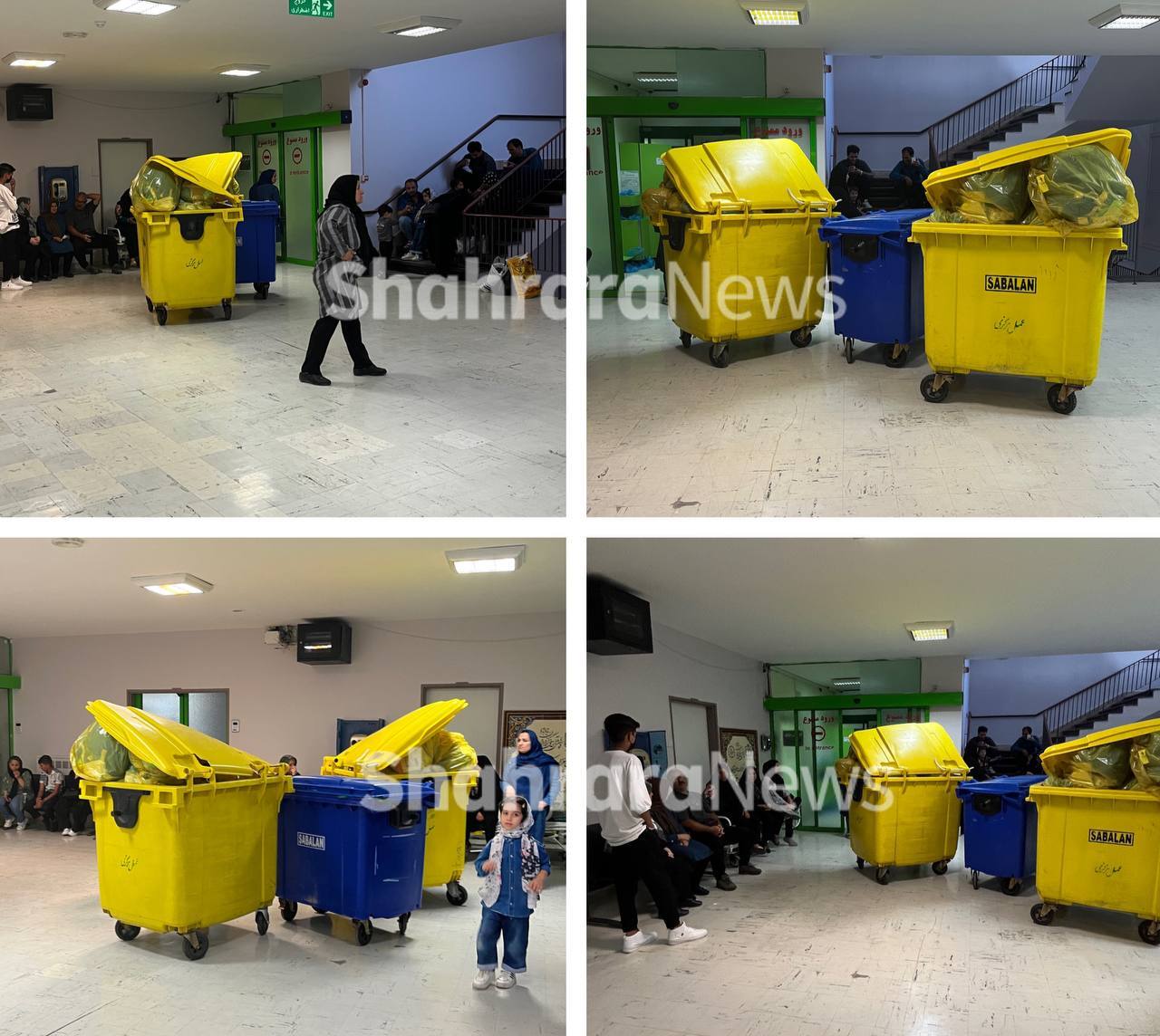وضعیت عجیب زباله های عفونی در بیمارستان قائم مشهد + عکس