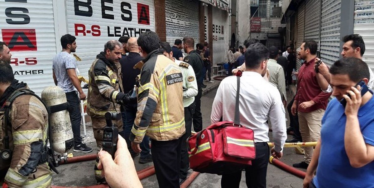 بازار تهران آتش گرفت + جزئیات حادثه