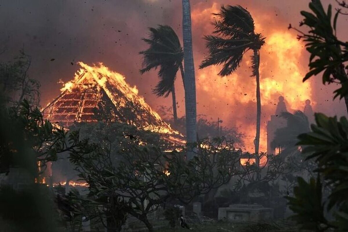 ویدئو| آتش‌سوزی جزیره‌ای مسکونی در هاوایی