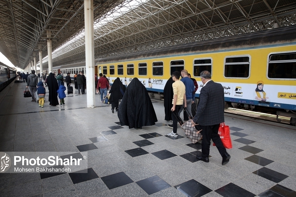 ۷۱ درصد قطار‌های مسافربری در محور خراسان است | ۷۶ رام قطار ویژه اربعین در سه مسیر ریلی به مشهد افزوده شد