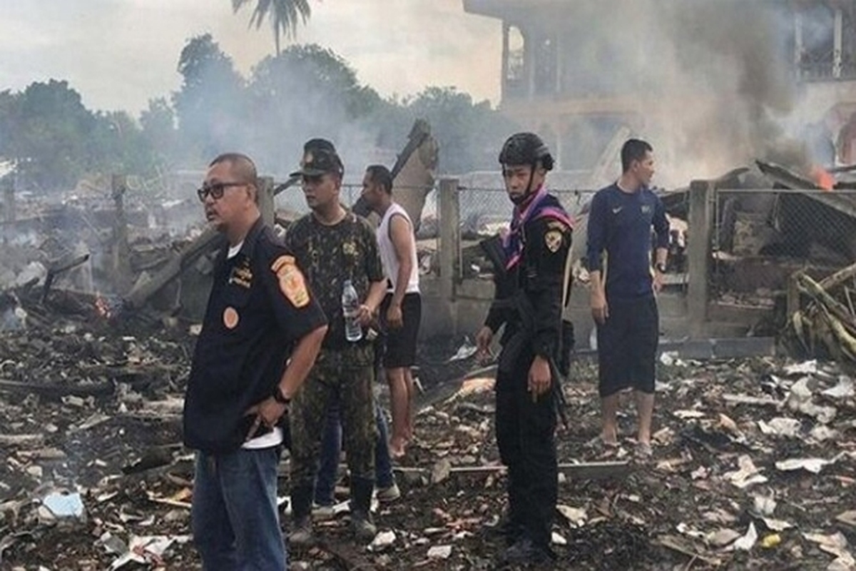 ویدئو | انفجار مهیب در تایلند ۹ کشته برجای گذاشت