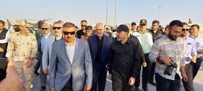 وزرای کشور ایران و عراق از مرز چذابه بازدید کردند + عکس