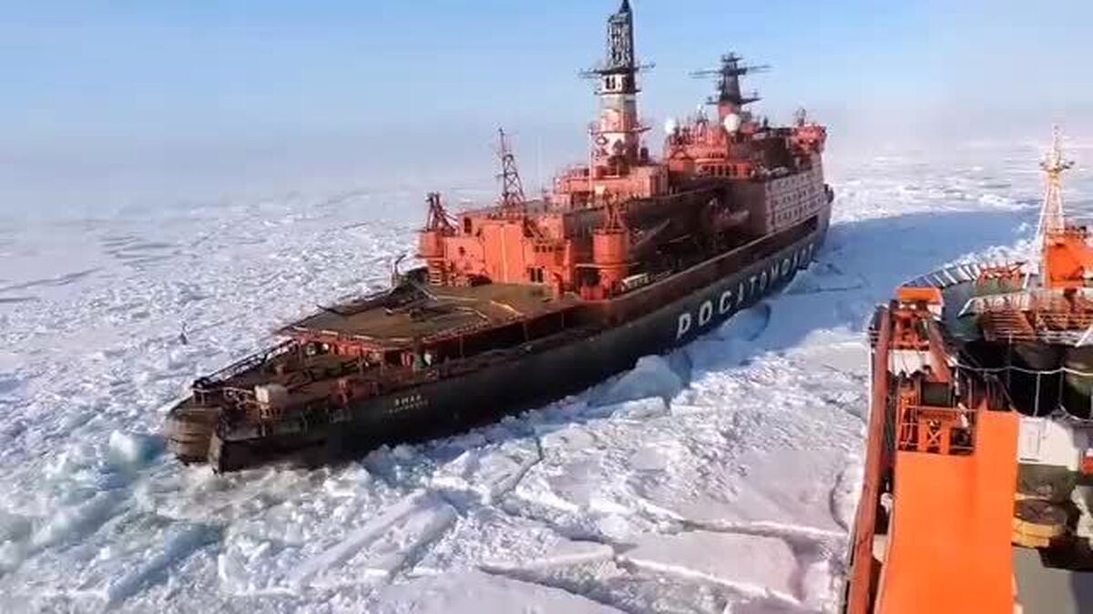 ویدئو| بزرگ‌ترین کشتی یخ‌شکن جهان