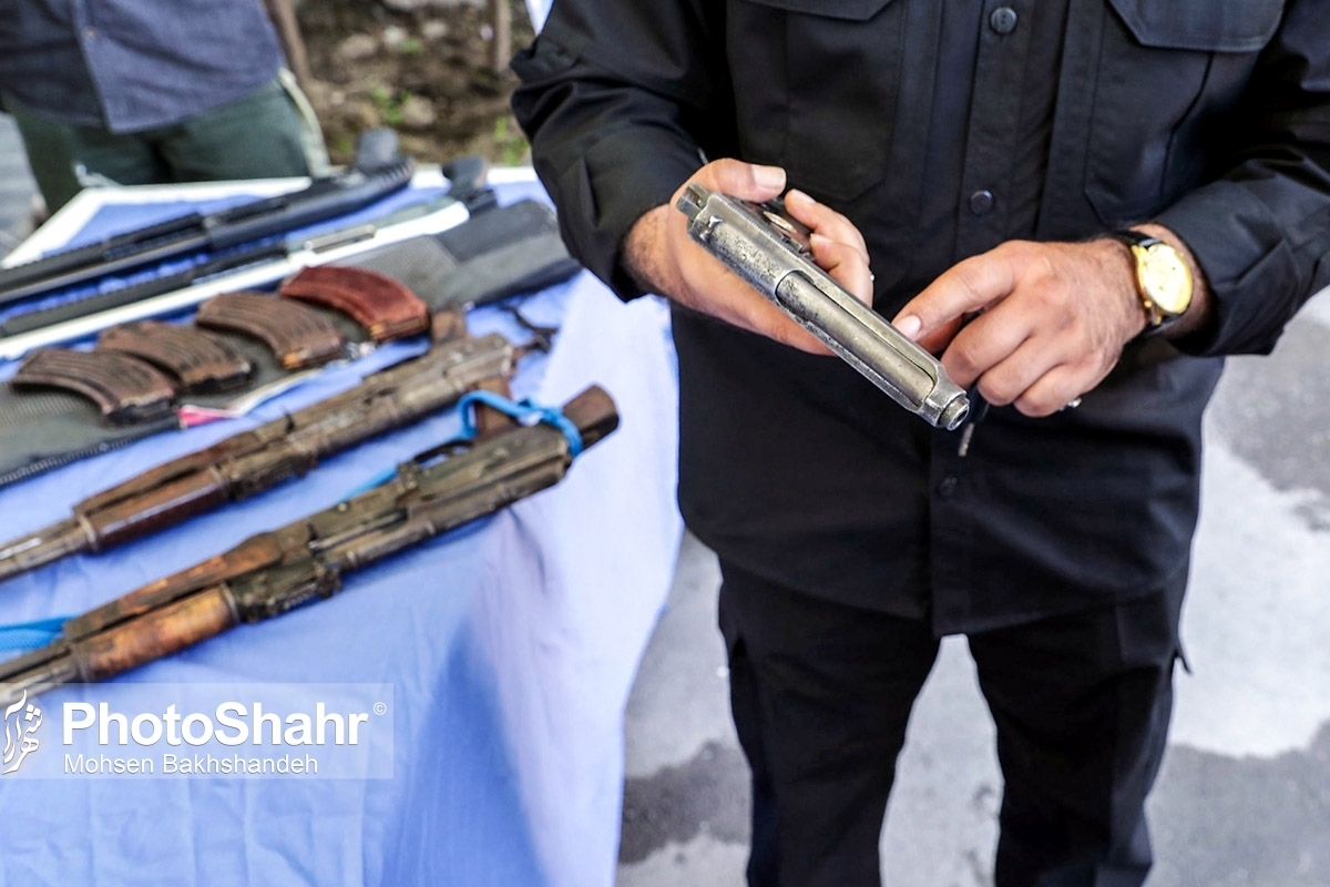 کشف ۴۳ قبضه سلاح غیرمجاز در مشهد