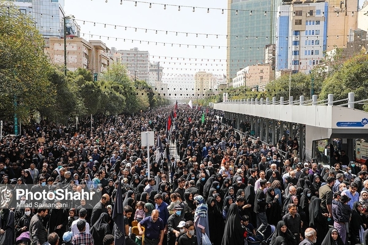 مسیر مراسم پیاده روی جاماندگان اربعین در مشهد چهارشنبه (۱۵ شهریور ۱۴۰۲)