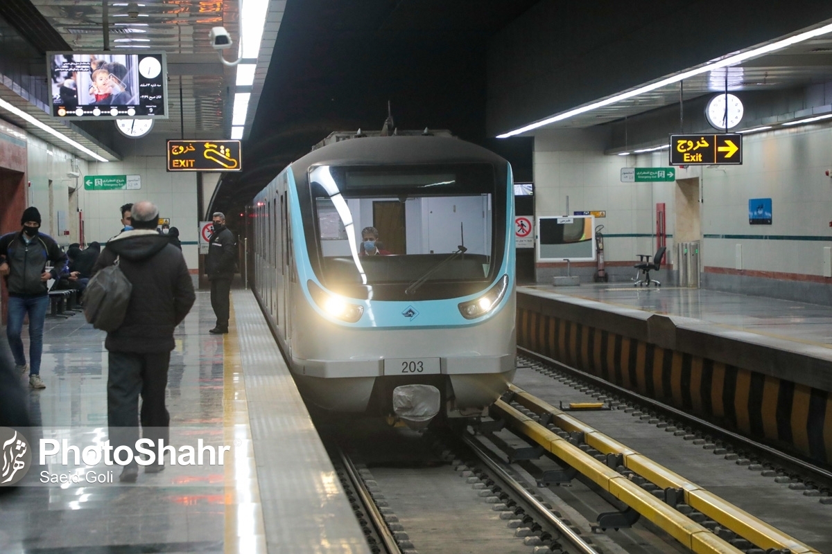 خدمات مترو مشهد در روز اربعین رایگان است