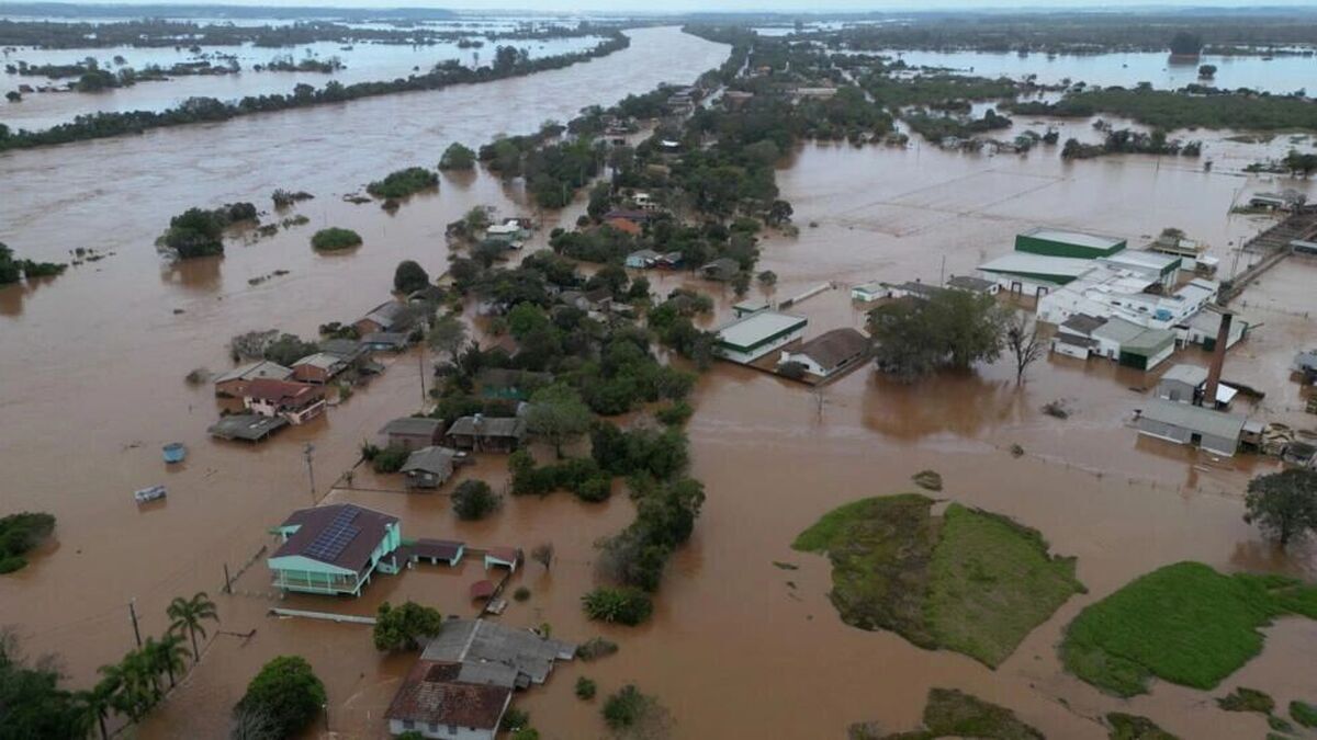 ویدئو| سیل و طوفان در جنوب برزیل