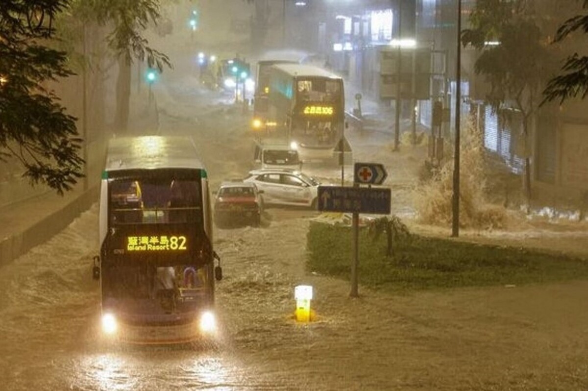 ویدئو| سیلاب شدید در هنگ کنگ در سایه ادامه بارش‌ها