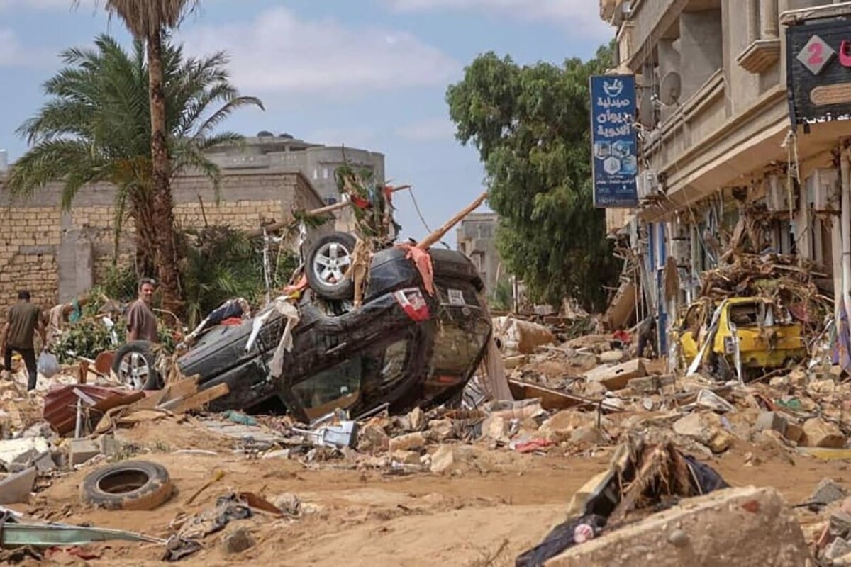 ویدئو| آثار مخرب سیل هولناک لیبی